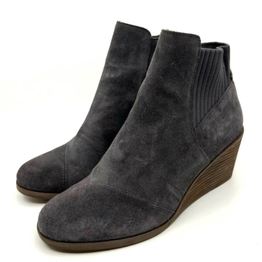 TOMS Sadie Wedge Chelsea Boots SZ 8.5